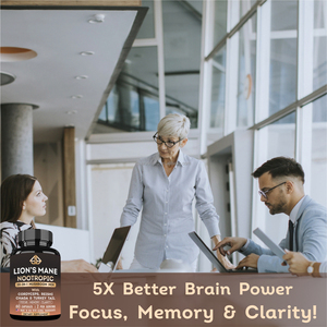 Complejo de Hongos: Mezcla de Melena de León, Cola de Pavo, Chaga, Cordyceps y Reishi para Apoyo a la Concentración, Memoria y Claridad Mental, 120 Cápsulas para Adultos - Product Image 4