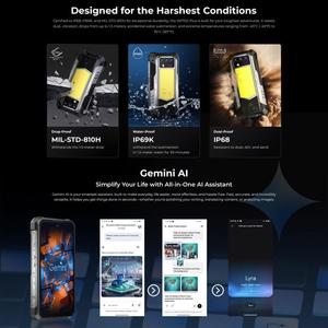Neuerscheinung Oukitel WP100 Plus 12GB+512GB Nachtsicht 33000mAh Fingerabdruckerkennung 6,8 Zoll Android 16 4G Robustes Smartphone - Product Image 3
