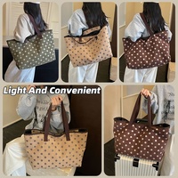 Sac fourre-tout à bandoulière grande capacité à motif pois, idéal pour le sport, les voyages, les trajets quotidiens, le shopping et l'université – Meilleure vente