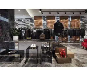 Butik tasarım özel erkekler giysi mağazası iç tasarım giyim mağazası fikstür klasik erkek giyim Showroom tasarım