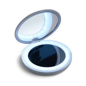 Espejo Cosmético de Escritorio, Espejo de Maquillaje Compacto de Bolsillo con Luz LED Recargable para Viaje - Product Image 1