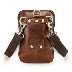 Livraison Gratuite Nouvelle arrivée noir hommes sac de taille <span class=keywords><strong>en</strong></span> cuir véritable petit sac <span class=keywords><strong>banane</strong></span> sac à <span class=keywords><strong>bandoulière</strong></span> - Product Image 3