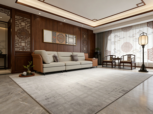 Alfombra Tejida Wilton de Estilo Nórdico, Alfombra Suave y Minimalista para el Hogar - Product Image 4