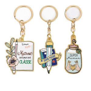 Fabricante de Llaveros al por Mayor, Llaveros de Metal Esmaltado Personalizados con Logotipo, de Aleación de Zinc, Modernos, Lindos, Promocionales para Autos - Product Image 1