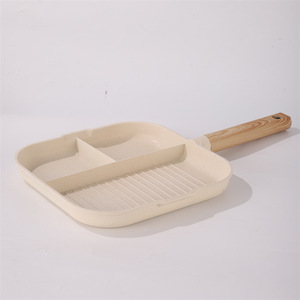 麦凡石3合1烤盘不粘迷你煎锅多功能早餐电磁炉煎蛋牛排金属 - Product Image 1