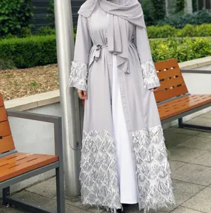 İslami giyim fabrika hazır moda orta doğu arap moda kadın hırka abaya kız elbise toptan