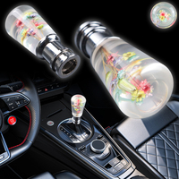 Tuas Persneling Bunga Bawah Air JDM Bosozoku dengan Lampu LED, Tuas Persneling Kristal Gelembung dengan Lampu LED