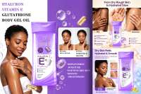 DR.DAVEY Huile Corporelle Éclaircissante et Illuminatrice au Glutathion et Vitamine E 200ml pour Tous Types de Peau