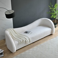 Ensemble de canapé sectionnel 3 places Cloud au design moderne Mobilier de maison en tissu pour petit salon pour couples