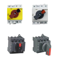 Interrupteur isolateur solaire 2P 32A Max 1500V sur rail DIN avec poignée rotative pour système solaire