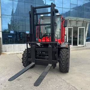 Reclutamento globale del rivenditore 3.5t articolato 4WD fuori strada carrello elevatore Diesel idraulico piccolo raggio di sterzata per tutti i terreni ruvidi - Product Image 1