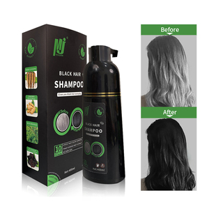 Shampoo colorant capillaire noir rapide 400 ml <span class=keywords><strong>pour</strong></span> couvrir les cheveux blancs et gris <span class=keywords><strong>pour</strong></span> homme et femme, utilisation facile, Asie, Afrique - Product Image 1
