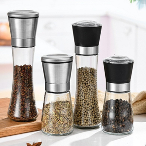Nouveau design, moulin à poivre en acier inoxydable de 180 ml et 200 ml, moulin à sel manuel pour <span class=keywords><strong>accessoires</strong></span> de cuisine - Product Image 5