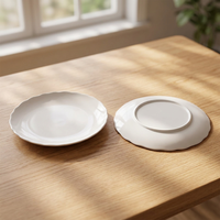 Assiette Moderne en Mélamine Blanche de 9 Pouces, Légère, Incassable, Écologique, Compatible Lave-Vaisselle, Vente en Gros Usine pour Service de Table