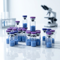 Poudre de Cuivre Bleu du Guangdong GHK-CU 50mg 100mg Pureté 90-95% Matière Première Cosmétique Intermédiaires Vente en Gros Direct Usine