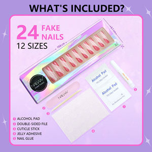 Caja <span class=keywords><strong>de</strong></span> embalaje <span class=keywords><strong>de</strong></span> logotipo personalizado láser brillante para <span class=keywords><strong>uñas</strong></span> artificiales Prensa en <span class=keywords><strong>uñas</strong></span> Proveedor mayorista - Product Image 2