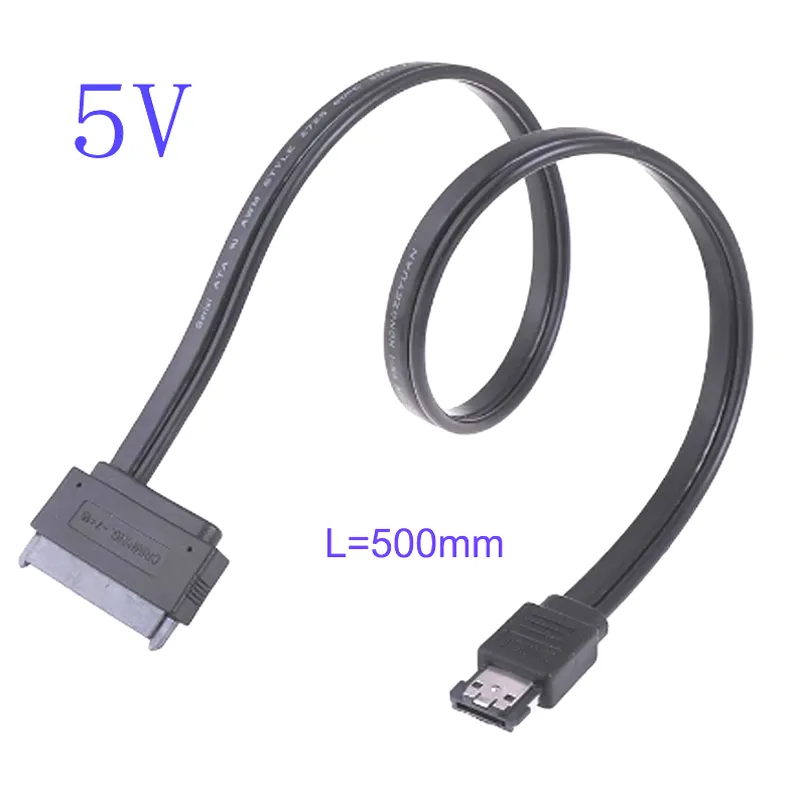 Sata 22p 전원 Esata USB 케이블 지원 12v 5v 50 cm에 대한 2.5 "3.5" 하드 디스크 드라이브 확장 변환기 케이블