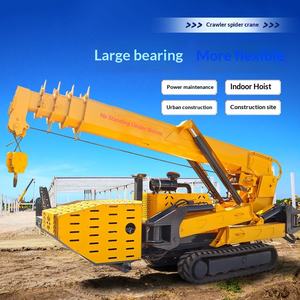 Grue araignée à chenilles, petit élévateur, construction intérieure, 2t-12t, grue araignée à bras télescopique hydraulique - Product Image 1