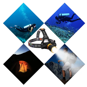 Lampe frontale de plongée Rechargeable professionnelle lampe frontale étanche IPX8 éclairage sous-marin pour la plongée de travail aquatique - Product Image 6