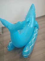 Bassin de natation géant gonflable en PVC, requin flottant pour adultes, île flottante avec taille et couleur personnalisables