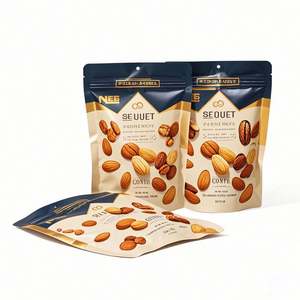 Emballage alimentaire vert refermable réutilisable personnalisé gomme à mâcher gelée noix noix macadamia pochette support fermeture éclair étanche à l'humidité supérieure - Product Image 2