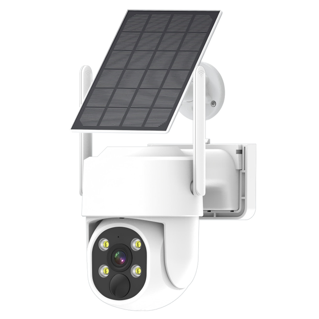 2025 Solar-Powered 1080P WiFi Security Dome Camera IR Night Vision PIR Motion Detection Outdoor Wireless CCTV PIR Motion