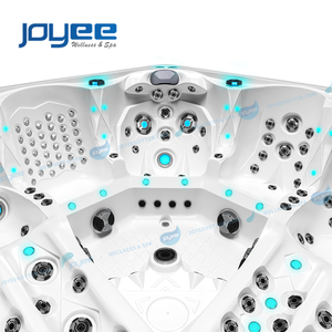 JOYEE-Bañera de hidromasaje <span class=keywords><strong>con</strong></span> chorros de masaje para 5 personas, <span class=keywords><strong>spa</strong></span> al aire libre para jardín, <span class=keywords><strong>spa</strong></span>, piscina al aire libre, bañera de hidromasaje al aire libre - Product Image 4