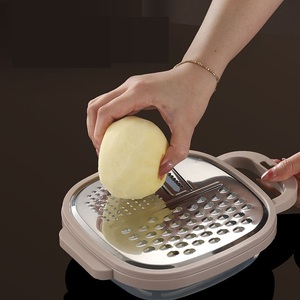 Accessori per la <span class=keywords><strong>cucina</strong></span> <span class=keywords><strong>multifunzione</strong></span> grattugia grattugia per tagliare le patate con contenitore manuale taglierina per verdure da <span class=keywords><strong>cucina</strong></span> - Product Image 3