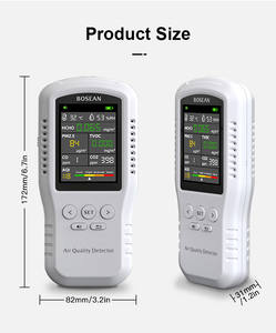 Moniteur de qualité de l'air Aectec, CO2, CO, PM2.5, HCHO, TVOC, température, <span class=keywords><strong>humidité</strong></span>, détecteur de qualité de l'air domestique avec capteurs réels - Product Image 1