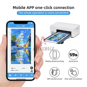 Nhỏ gọn 300dpi mini máy in cho điện thoại di động da nhiệt nhiệt điện thoại di động trở lại với máy cắt giao diện - Product Image 4