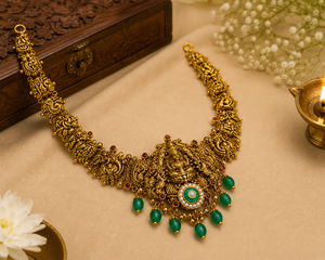 Collar de Oro de 24K, 14.47 Gramos, Joyería de Oro Tradicional Hecha a Mano para Mujer, Joyería para Bodas y Eventos Nupciales - Product Image 4