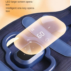 Ceinture de massage vibrante chauffante pour la taille avec fonction musicale, prise US, minuterie 1h pour soulager les douleurs lombaires - Product Image 3