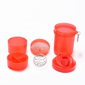 Vasos mezcladores <span class=keywords><strong>de</strong></span> proteínas <span class=keywords><strong>de</strong></span> plástico PP para gimnasio y fitness con almacenamiento, <span class=keywords><strong>botella</strong></span> <span class=keywords><strong>de</strong></span> <span class=keywords><strong>agua</strong></span> <span class=keywords><strong>de</strong></span> plástico con clip para escalada, 13oz/400ml - Product Image 3