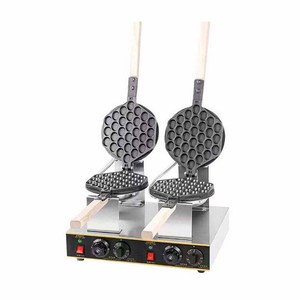 Machine à gaufres à bulles électrique professionnelle XEOLEO à <span class=keywords><strong>double</strong></span> tête, en acier inoxydable, rotative - Product Image 1