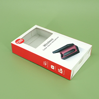 Boîte d'emballage transparente prête à la vente, visibilité instantanée du produit, boîte personnalisée imprimée pour petits accessoires électroniques