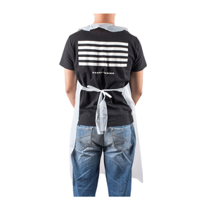 White Pe Printed Kitchen Plastic Apron And Waterproof Disposable Polythene Apron - Product Image 2