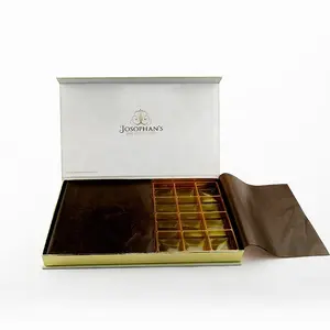Confezione personalizzata di marca di san valentino in cartone fantasia scatola di cioccolato confezione scatola magnetica confezione di lusso
