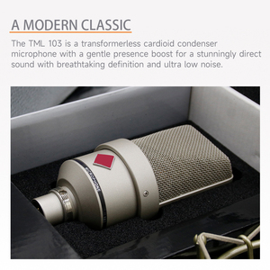 Microphone à condensateur filaire 103 <span class=keywords><strong>Studio</strong></span>, directivité cardioïde, alimentation 48 V pour l'<span class=keywords><strong>enregistrement</strong></span> sonore et la <span class=keywords><strong>voix</strong></span> off - Product Image 6