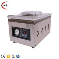 HZPK DZ 260 dessus de table en plastique mini commercial vente chaude scelleuses chambre machine à vide pour sac alimentaire cuisine couvercle d'aliments frais
