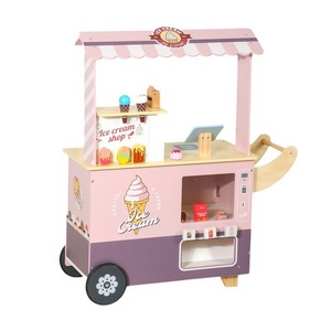 Giocattolo Educativo in Legno a Forma di Distributore Automatico di Gelati, Simula una Vera Scena di Vendita, Confezione in Scatola - Product Image 5