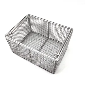 Welded Perforated Filter Bucket Stainless Steel Fruit And Vegetable Fries Storage Net Basket Medicine Cleaning Filter Box