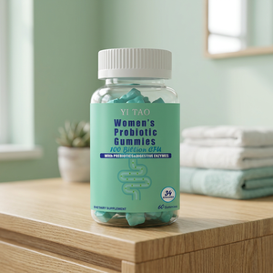 Gommes probiotiques spécifiques aux femmes, favorisant la santé intestinale, améliorant la digestion, un complément alimentaire pour adultes compatible avec la fabrication OEM - Product Image 1