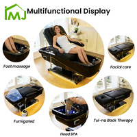 Lits de massage facial pour salon de beauté, lits de pédicure électriques, lits de spa japonais avec raccordement aux canalisations