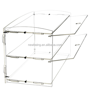 Kệ Để Bánh Acrylic Trong Suốt <span class=keywords><strong>2</strong></span> Tầng Bán Sỉ Từ Nhà Máy Hộp Trưng Bày Bánh Ngọt Bánh Ngọt - Product Image 5