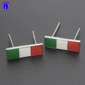 意大利国旗设计金属针扣包金属徽章徽章皮革手袋定制标志制造