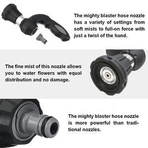 5 Modes Pressurized <b>Water</b> <b>Gun</b> Sprayers Hose Blaster Fireman Nozzle Lawn Garden Super Powerful Home Original Car Washing New - Product Image 6