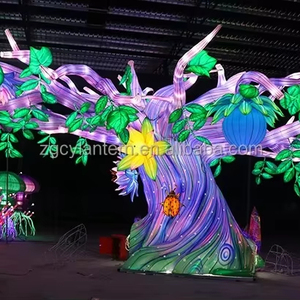 Sculpture d'arbre lanterne géante illuminée, lanternes florales fantastiques, Noël, Thanksgiving, Fête des Pères, Fête des Enfants, Meilleures ventes - Product Image 4