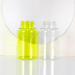 250ml Transparent <b>PET</b> Clear Plastic Medicine <b>Container</b> Capsule Dietary Gummy Vitamin Bottle - Product Image 1