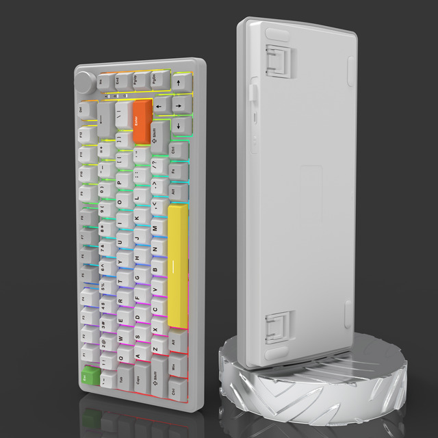 Hot Sale 82-Key RGB Gaming Keyboard Wired/Wireless 2.4G with Display Gasket Mechanical Keyboard
