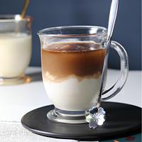 Gobelets en verre réutilisables de style vintage pour café et jus, 450 ml, transparents, pour restaurant, verrerie portable, boissons froides, lait, thé, café